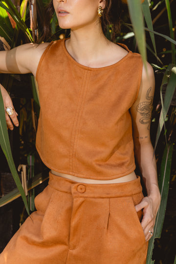TOP RAIZ SUEDE